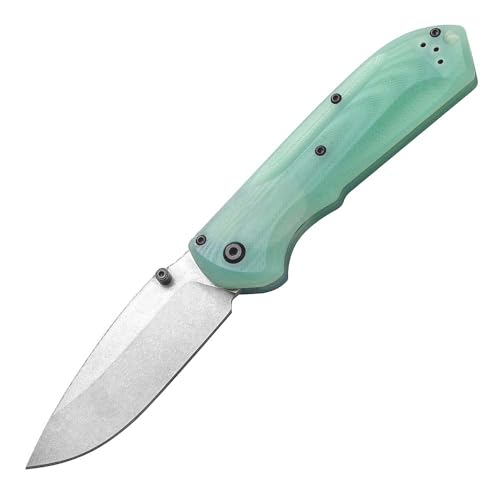 Klappmesser 8.46 Scharfe Taschenmesser Robust, Einzigartig g10 jade grün, M4 stahl messer, tragbare campingmesser, Edc messer outdoor survival Jagdmesser, einhandmesser tanto, multitool neck knife
