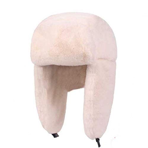 Chapka d'hiver femme rose chapeau ushanka russe chaud coupe-vent avec protège-oreille