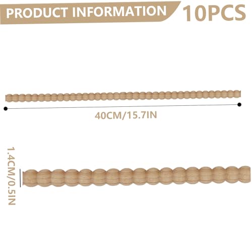Moulures en bois perlées pour masquer les imperfections des bordures - 7