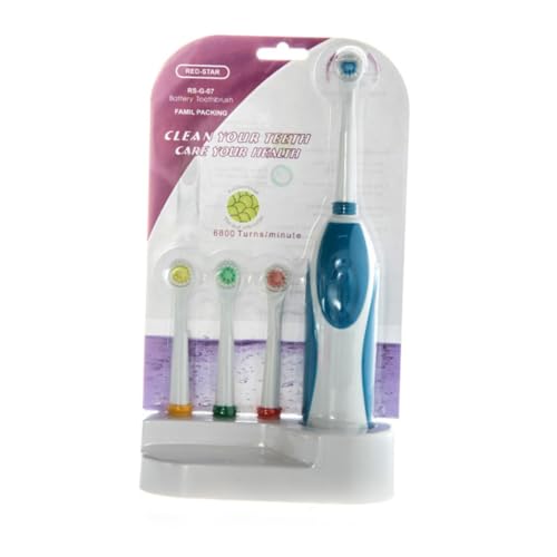 Beaupretty Sonic Electric Toothbrush Portable Battery Toothbrush Heads Gentle Cleaning for Tooth and Gums Random Color