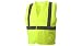 Pyramex RVHLM2910L RVHLM29 Series Vest All mesh hi-vis lime vest with plain bag - Size Large