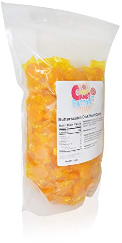 Sarah's Candy Factory Butterscotch Discs Hard Candy In Resealable Bag 3 Lbs #TOP2