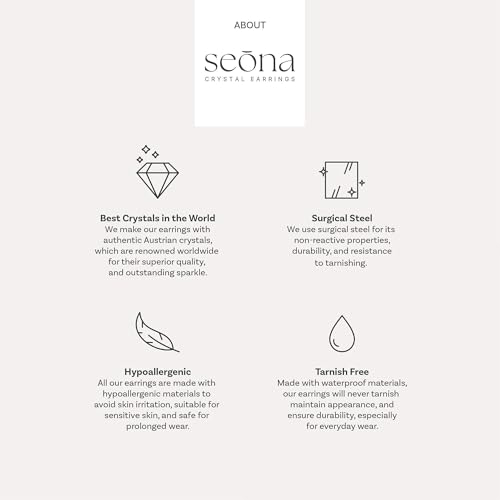 Ella Champagne Crystal Stud Earrings - 10mm Rivoli Cut, Genuine Crystals, Hypoallergenic, Tarnish-Free Stainless Steel4