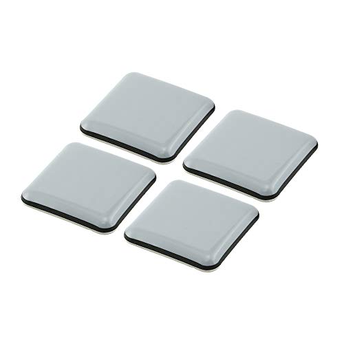 Prime-Line Mp75323 1-3/4 In. Square Sliders, Black And Gray Plastic (4 Pack) #TOP2