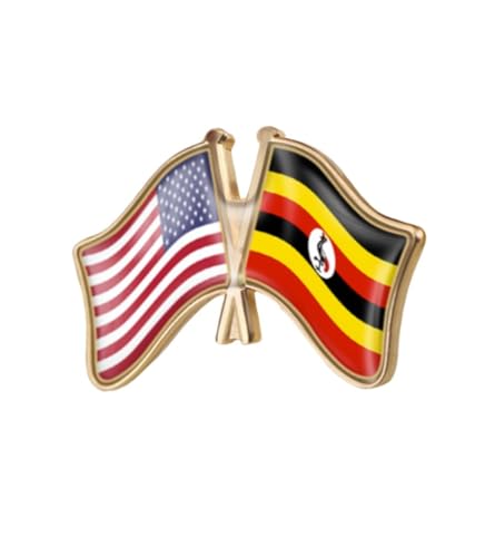 Image of World Most Countries Single Pin Brooch Badge United States USA America and Other Countries Cross Friendship Pin Badge for Men Women