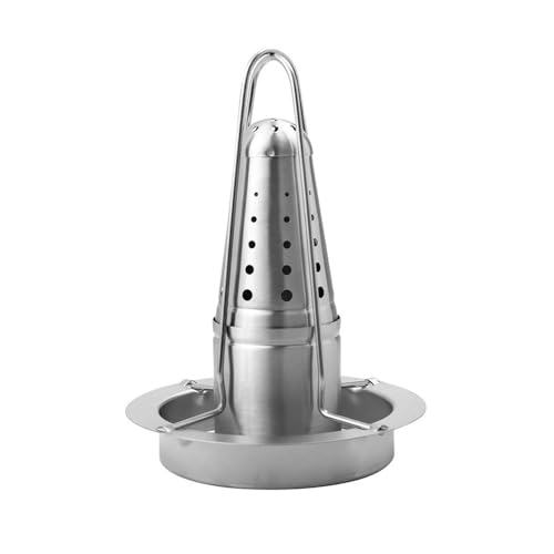 Grille à poulet 17,5 x 24 cm avec support vertical pour cuisson uniforme - 2