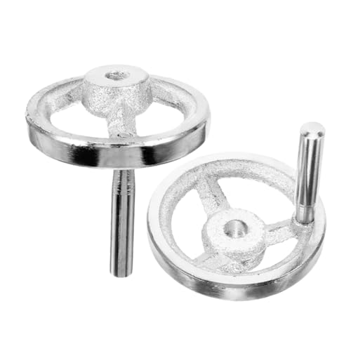 MUCKLILY Handwheel for Lathe and Milling Machine Chrome Plated Carbon Steel Replacement Wheel
