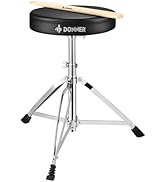 Amazon | Donner ドラムスローン 調節可能 ドラムスツール 椅子 パッド