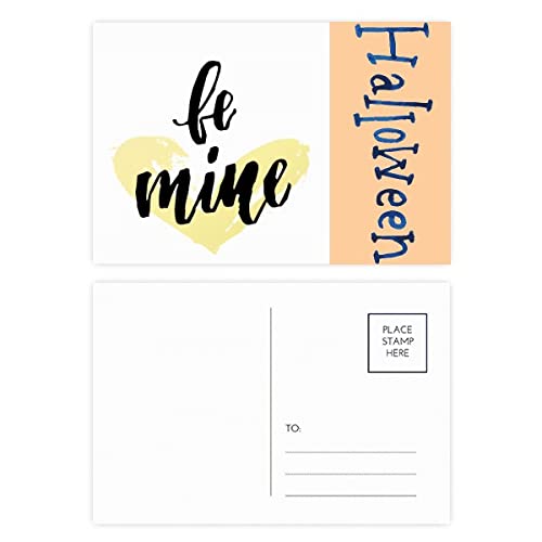 Cartes postales Be Mine Halloween : lot de 20 correspondances pour déclarer votre flamme