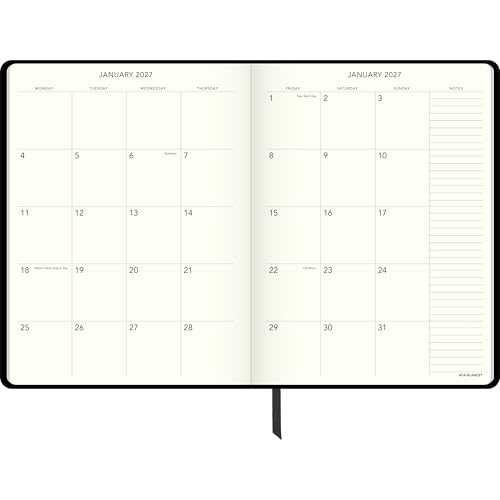 AT-A-GLANCE 2027 Appointment Book Planner, Weekly & Monthly, 7.5" x 10", Plan. Write. Remember., Casebound, Black (7069500527) - Image 8