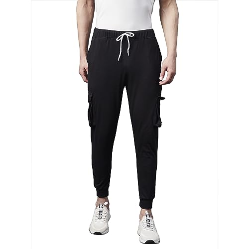 Image of Rigo Printed Cotton Jogger Pants for Men | Regular Fit Track Pant for Men | Jogger Track Pant for Men | Lower for Men Idol for Gym, Yoga, Sports, Running