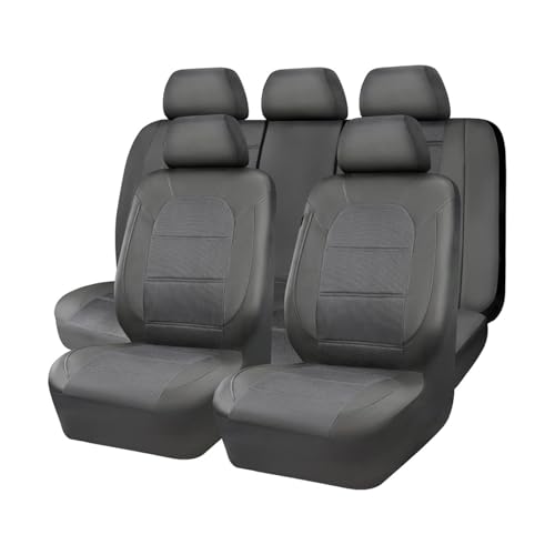 Housse de siège auto gris universelle PU pour Fiat Palio et Fit