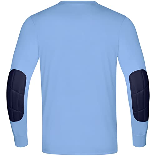 JAKO Herren Torwart-Trikot Power (Langarm), SkyBlue/Marine, S