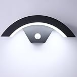 Ankey LED Outdoor Wall Light with Motion Sensor, Waterproof IP65 Aluminum Lamp 12W Cool White 6000K Outside Light for Entrance Garden Terrace Stairs