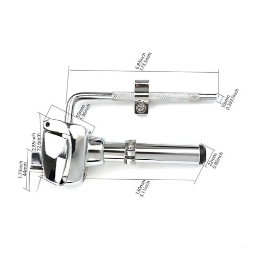 Soporte de brazo único para batería, soporte de rack para platillos, conjunto de abrazaderas para percusión, hardware miniatura 2