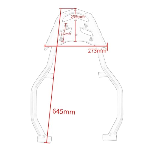 Support de garde-boue robuste et rack arrière pour Tenere 700