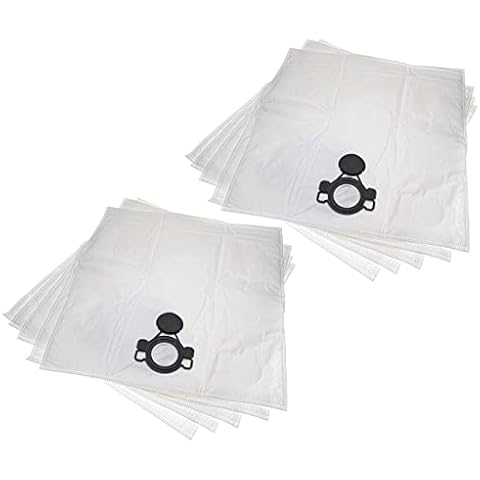 vhbw 10x Vacuum Cleaner Bag Replacement for Nilfisk 107419592 for Vacuum Cleaner - Microfleece, 36 cm x 26 cm White Cover