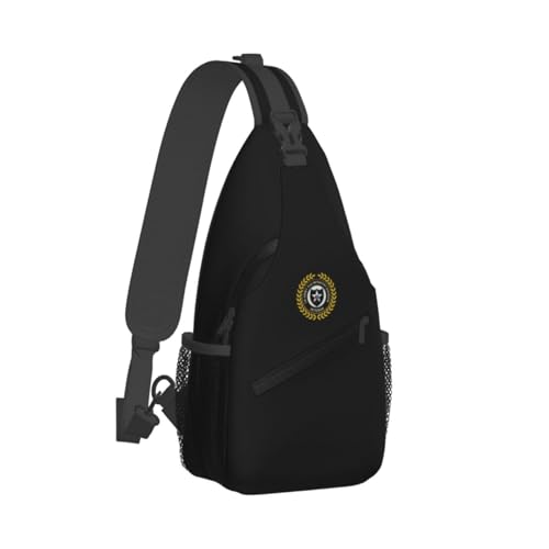 Mochila tipo bandolera resistente al agua pequeña negra