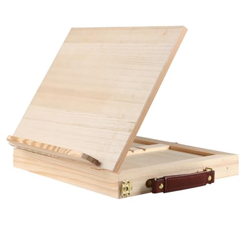 Fiocias Caballete de Mesa para Pintar, Portátil, para Principiantes, para Dibujar, para Artistas, Material de Arte