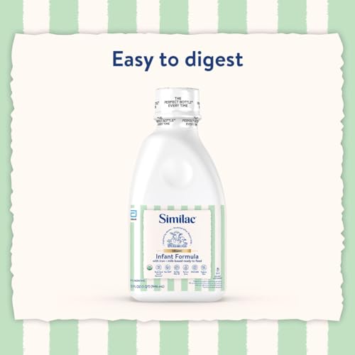 Similac Organic Infant Formula, Easy to Digest, USDA-Certified Organic, Ready to Feed, 32-fl-oz Bottle, Pack of 6 - image 7