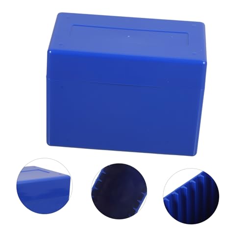 Caja organizadora para monedas azul de plástico miniatura 3