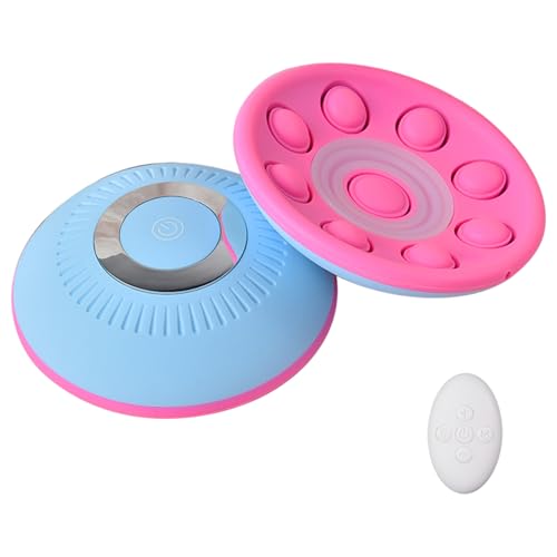 Masseur de sein en silicone à lumière rouge et bleue à 3 modes avec télécommande électrique...