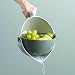 Pessimistic – Colador De Cocina 2 en 1 Rotativo , Escurridor Pasta , Coladores Con Cuenco , Escurridores Ensaladera , Accesorios Cocina , Cubeta Fregadero , Escurridor Fruta Y Verdura , Menaje , Hogar