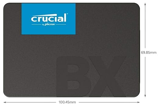 Image of Crucial 1TB BX500 2.5 inch Internal Solid State Drive with SATA and 3D NAND Technology