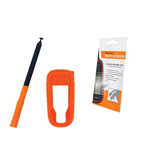 Pack para Garmin Alpha 100 Funda y protección Pantalla y Antena telescópica
