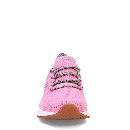 Image of New Balance Kid's Fresh Foam Roav V1 Lace-up Running Shoe Sneaker, Candy Pink /Light Aluminum, 4 Big Kid