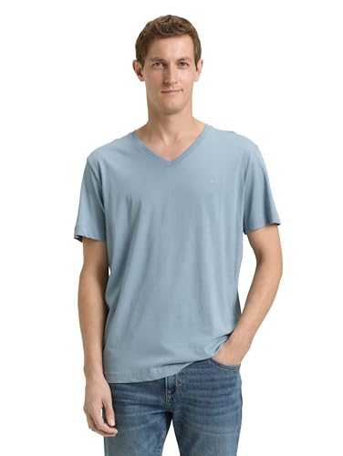 Tom Tailor Herren 1045834 T-Shirt, 39441 - Mountain Spring Blue, S EU – Ansicht 1