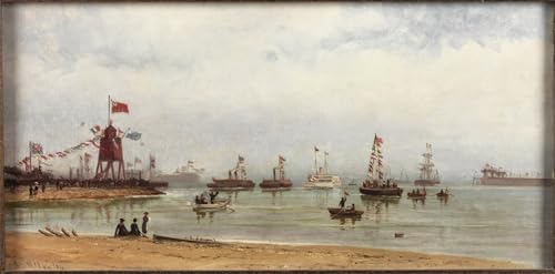 Affiche impression d'art Albert Edward Dock port de Tyne tableau toile 60x90cm