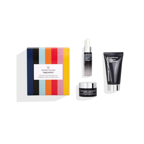 Germaine de Capuccini | TIMEXPERT SRNS - Pack Crema Recuperadora Intensiva + Repair Night Progress + Contorno de Ojos Fórmula Detox Iluminadora - Nutrición y Firmeza, Reduce arrugas y signos de fatiga