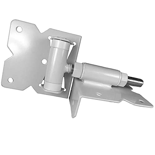 Vinyl Gate Hinges White (For Vinyl, Pvc Etc Fencing) Vinyl Fence Gate Hinges W/Mounting Hardware -Vinyl Gate Hinges Have A 90 Degree Bracket Resulting In A Positive Hinge To Gate Connection #TOP5