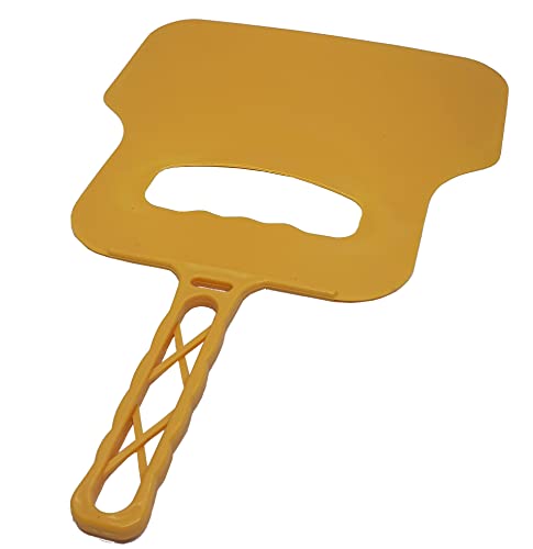 Abanador Para Churrasqueira P/ Acender E Dispersar Fumaça (Amarelo)