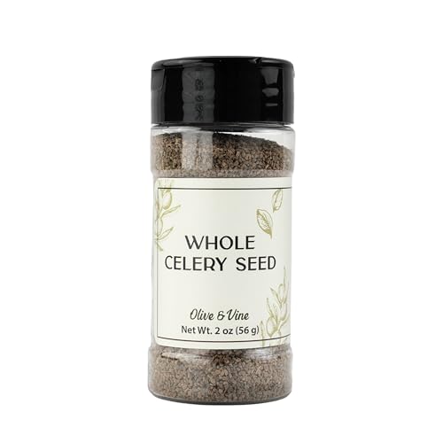 Olive & Vine Whole Celery Seed, Subtle Earthy Flavor, For