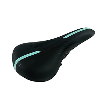 Shrenik Cycle Seat for 24-29 Inch Bicycle Saddle Comfortable Padded Form for Senior Junior Complete Seat Graphic Design (Black-Blue)