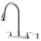 APPASO 2 Handle Kitchen Faucet with Sprayer, 4-Hole Kitchen....