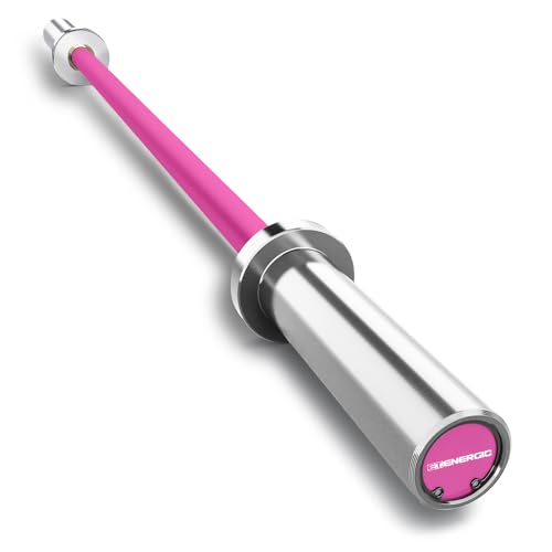 E.T.ENERGIC 4ft Olympic Barbell - Heavy Duty Chrome Steel