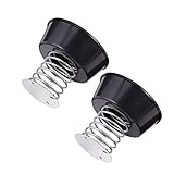 VANZACK 2個自転車 電動車用 揺れる ヘッド人形 弾力性スプリングベース 車内装飾オーナメント ブラックベース シルバースプリング で無臭