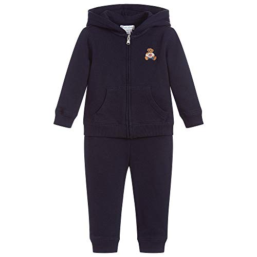 Polo Ralph Lauren Conjunto de sudadera con capucha y pantalones para bebé niño de 18 meses, marino, 12 meses
