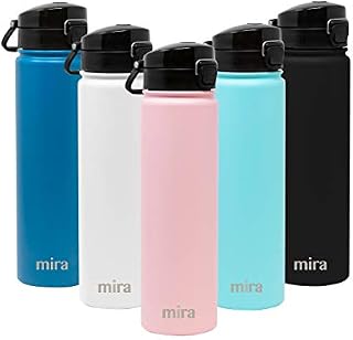 MIRA Stainless Steel Water Bottle | Vacuum Insulated Metal Thermos Flask Keeps Cold