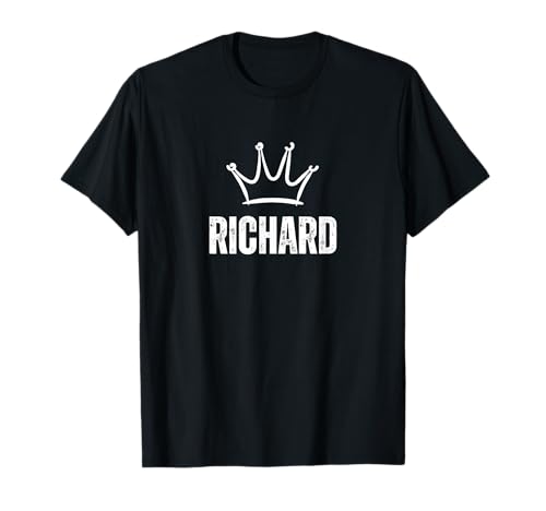 King Richard Crown - Ganador personalizado de primer nombre de cumpleaños #1 Camiseta