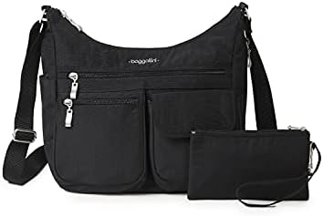 Baggallini Everywhere Bagg - Hobo Crossbody Bag for Women with RFID Wristlet – Water-resistant Travel Bag