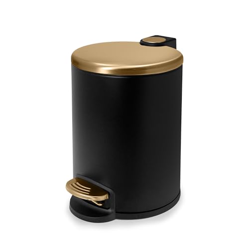 Caneca de Basura Redonda 1.3 Galones con Tapa Soft-Close