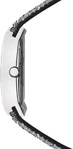 Sekonda Women's Bracelet Swarovski Luxury Crystal Watch, Silver Plated With Dark Blue Stone Set Dial, Water Resistant, Extra Clasps, Seksy Collection