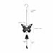 Hanging Wall-Mounted Outdoor Dinner Bell for Door Vintage Cast Iron Bell for Kitchen Home Patio Garden & Entryway (biack&Rust-Butterfly)