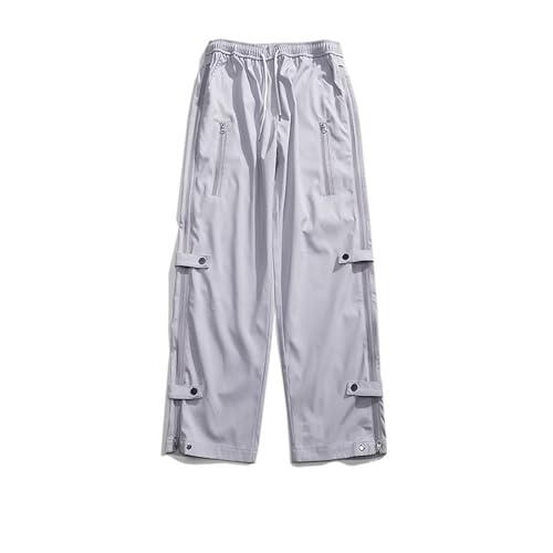Pantalon cargo à fermetures éclair homme coupe urbaine et style streetwear noir