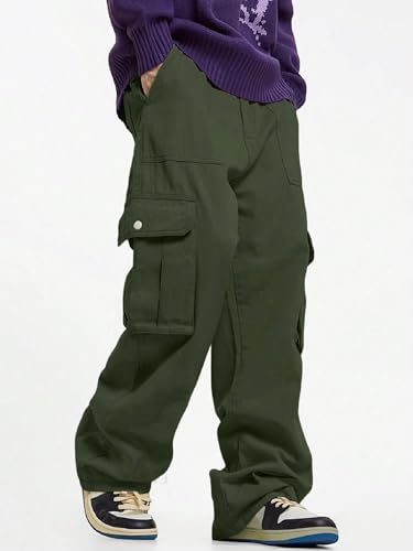 Image of Lymio Cargo for Men || Cotton Cargo Pant || Drawstring Waist Pant (Also Available in Plus Sizes) (141-144)