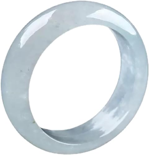 天然Aグレード翡翠バンドリング ビルマ翡翠リング レディース メンズ ミャンマージェダイトジュエリー, ジェムストーン, ヒスイ